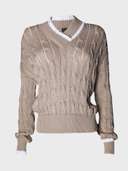 джемпер с V-образным вырезом 200214djem - фото 1