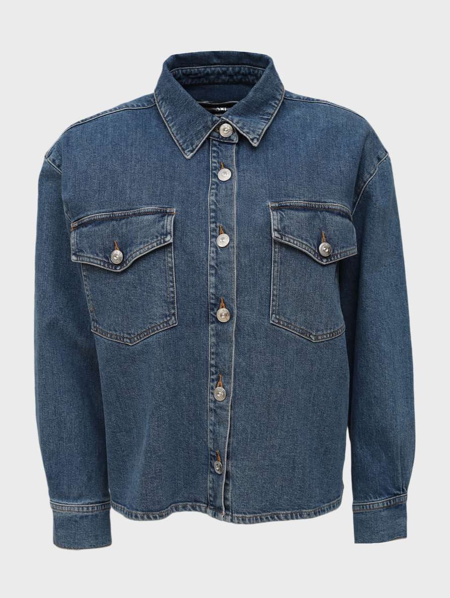 рубашка джинсовая - фото 1