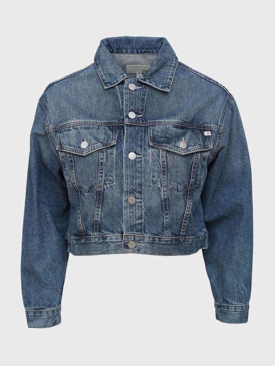 куртка джинсовая - фото 1